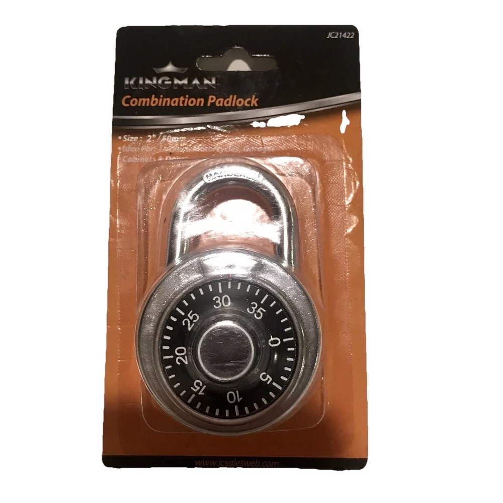 Combination Lock Dial Padlock Hardened 50mm Steel Gym Locker Bike School Travel